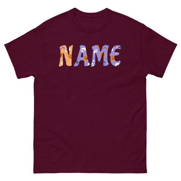 Custom Halloween name Unisex classic tee - Image 2