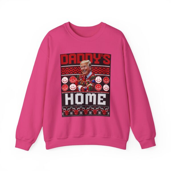 Daddy's Home Trump Christmas Funny Holiday Unisex Heavy Blend™ Crewneck sweatshirt - Image 23