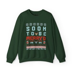 Soon To Be Merry'd Sweatshirt, Christmas Wedding Party Sweater, Christmas Matching Hoodie, Winter Holiday Sweater, Christmas Couple Hoodie