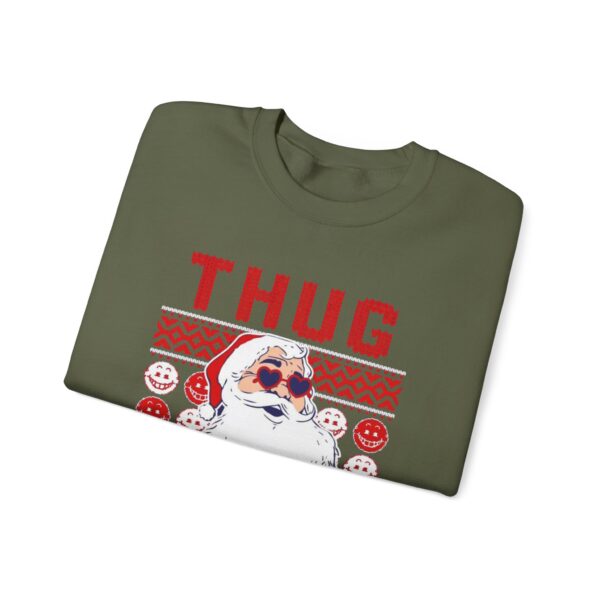 thug life ugly christmas sweater Sweatshirt | Cozy Unisex Crewneck for Holiday Fun - Image 8