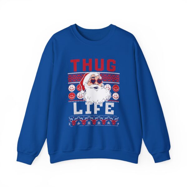 thug life ugly christmas sweater Sweatshirt | Cozy Unisex Crewneck for Holiday Fun - Image 20