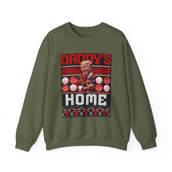 Daddy's Home Trump Christmas Funny Holiday Unisex Heavy Blend™ Crewneck sweatshirt - Image 11