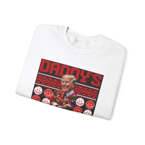 Daddy's Home Trump Christmas Funny Holiday Unisex Heavy Blend™ Crewneck sweatshirt - Image 5