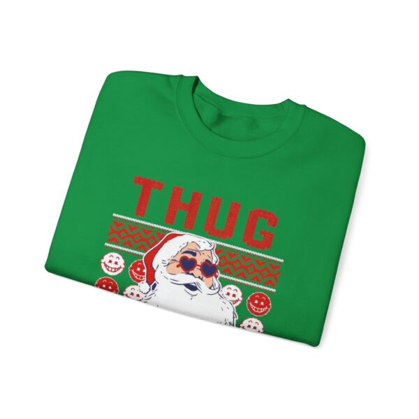 thug life ugly christmas sweater Sweatshirt | Cozy Unisex Crewneck for Holiday Fun - Image 15