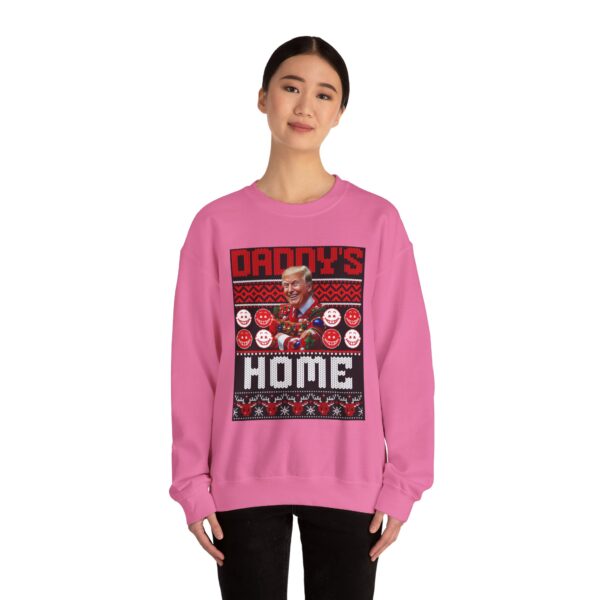 Daddy's Home Trump Christmas Funny Holiday Unisex Heavy Blend™ Crewneck sweatshirt - Image 22