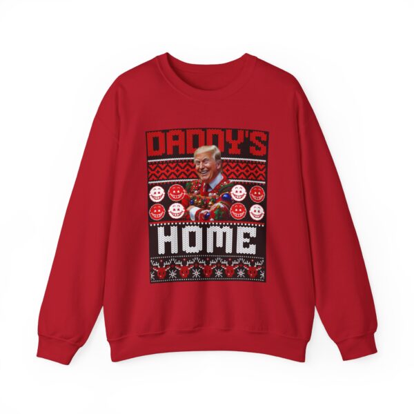 Daddy's Home Trump Christmas Funny Holiday Unisex Heavy Blend™ Crewneck sweatshirt - Image 29