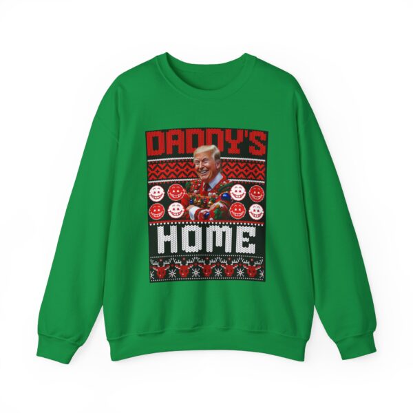 Daddy's Home Trump Christmas Funny Holiday Unisex Heavy Blend™ Crewneck sweatshirt - Image 14