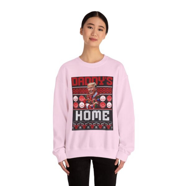 Daddy's Home Trump Christmas Funny Holiday Unisex Heavy Blend™ Crewneck sweatshirt - Image 19