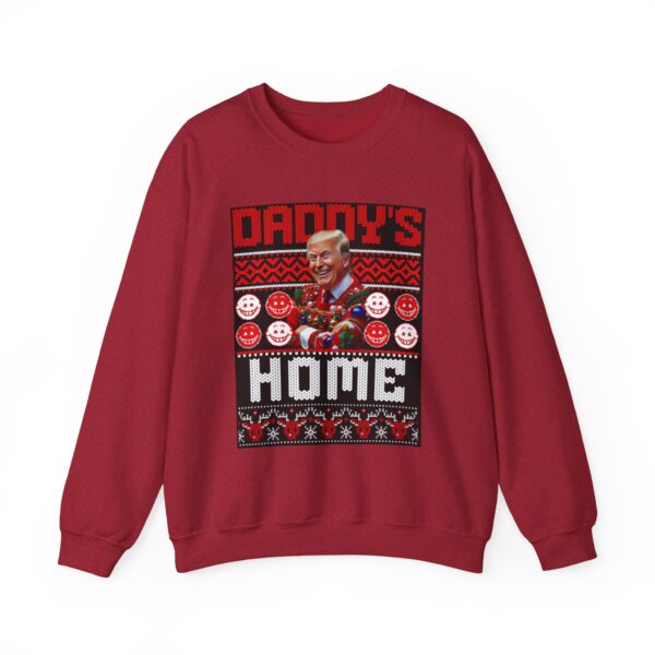 Daddy's Home Trump Christmas Funny Holiday Unisex Heavy Blend™ Crewneck sweatshirt - Image 26