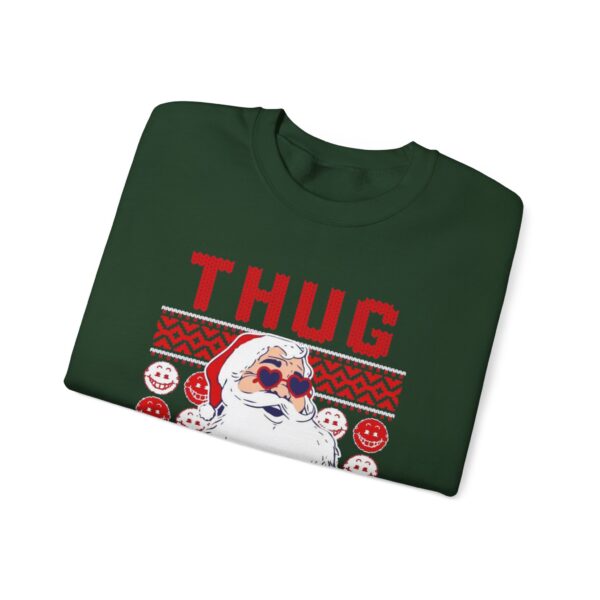 thug life ugly christmas sweater Sweatshirt | Cozy Unisex Crewneck for Holiday Fun - Image 2