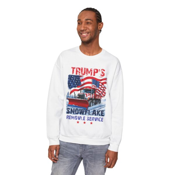 Trump's Snowflake Removal Service Funny Donald Trump Sweatshirt - Image 4