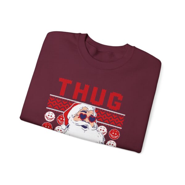 thug life ugly christmas sweater Sweatshirt | Cozy Unisex Crewneck for Holiday Fun - Image 18