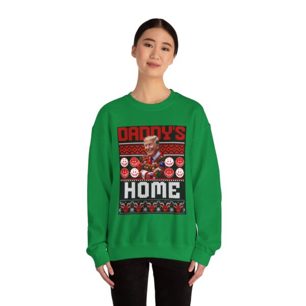 Daddy's Home Trump Christmas Funny Holiday Unisex Heavy Blend™ Crewneck sweatshirt - Image 16