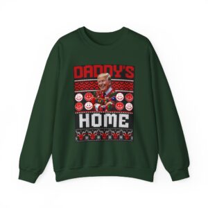 Daddy's Home Trump Christmas Funny Holiday Unisex Heavy Blend™ Crewneck, Daddy's Home, Trump Christmas, Funny Holiday Unisex Heavy Crewneck, Daddy's Home Trump Christmas, Daddy's Home Trump, Christmas 2024, Daddy's Home 2024,  Trump Christmas 2024, Daddy's Home Trump Christmas 2024, Daddys Home Trump pink 2024, Daddys Home Trump pink,  2024,