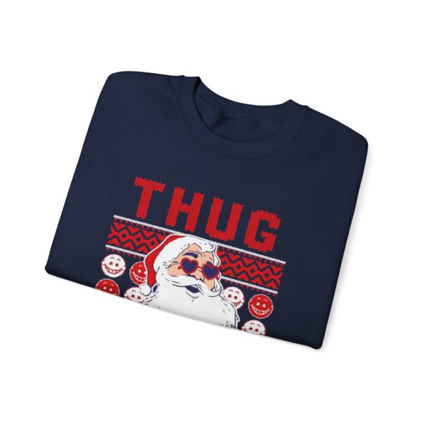 thug life ugly christmas sweater Sweatshirt | Cozy Unisex Crewneck for Holiday Fun - Image 5