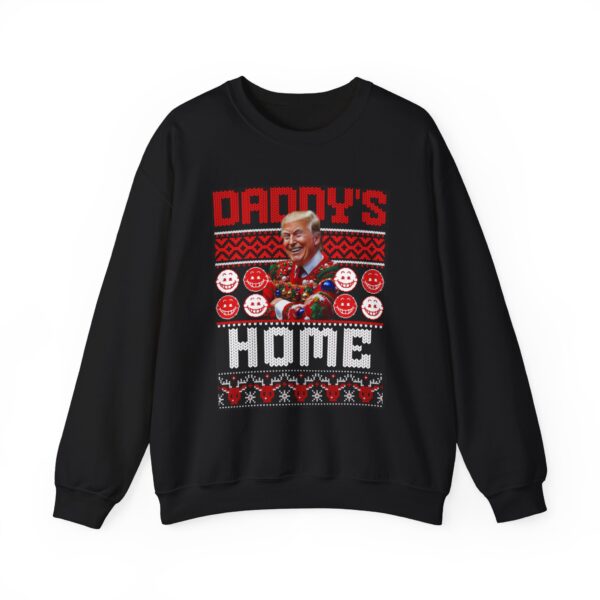 Daddy's Home Trump Christmas Funny Holiday Unisex Heavy Blend™ Crewneck sweatshirt - Image 7