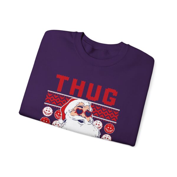 thug life ugly christmas sweater Sweatshirt | Cozy Unisex Crewneck for Holiday Fun - Image 11