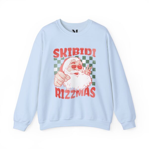 Skibidi Rizzmas Unisex Heavy Blend Crewneck Sweatshirt - Fun Holiday Vibe Sweatshirt - Image 6