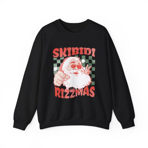 Skibidi Rizzmas Unisex Heavy Blend Crewneck Sweatshirt - Fun Holiday Vibe Sweatshirt - Image 3