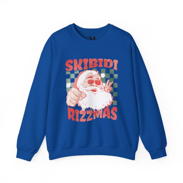 Skibidi Rizzmas Unisex Heavy Blend Crewneck Sweatshirt - Fun Holiday Vibe Sweatshirt - Image 7