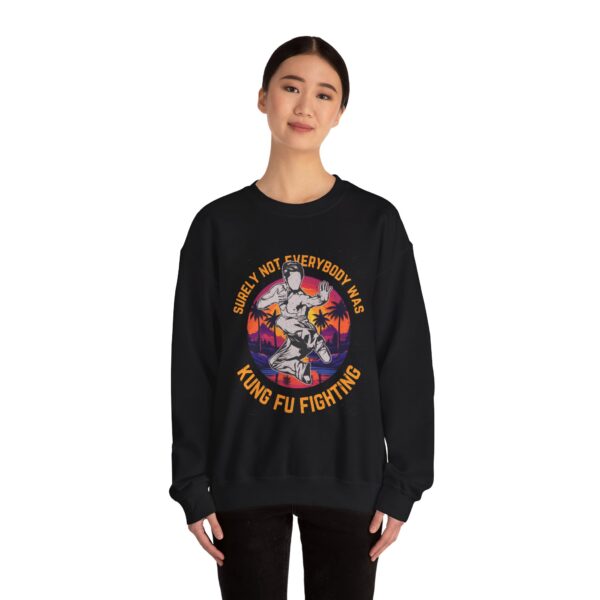 Unisex Kung Fu Fighting Crewneck Sweatshirt - Retro Style, Cozy and Fun - Image 4