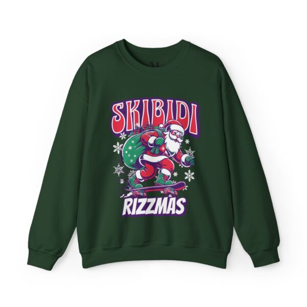 Skibidi Rizzmas Sweatshirt - Unisex Heavy Blend for Christmas Fun - Image 7