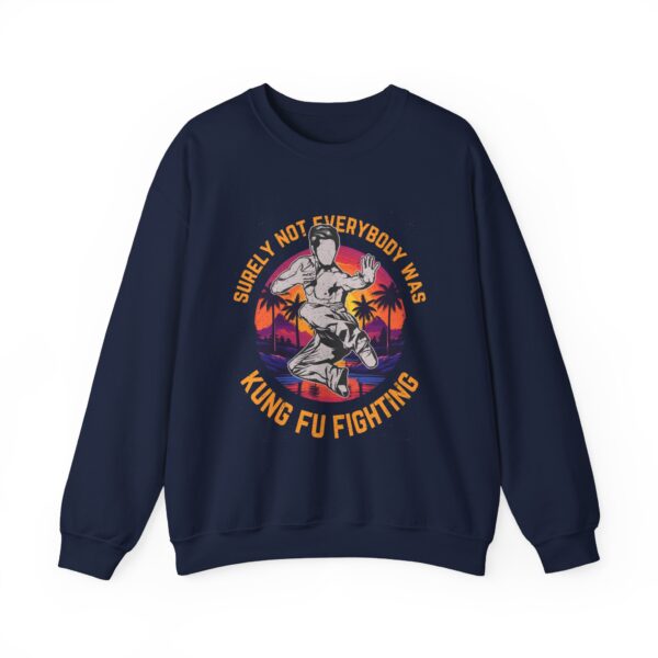 Unisex Kung Fu Fighting Crewneck Sweatshirt - Retro Style, Cozy and Fun - Image 7