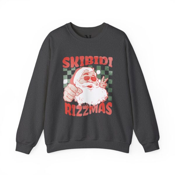 Skibidi Rizzmas Unisex Heavy Blend Crewneck Sweatshirt - Fun Holiday Vibe Sweatshirt - Image 5