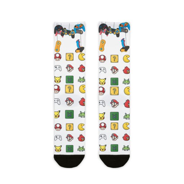 Don’t Disturb I’m Gaming Sublimation Crew Socks - Retro Gaming Vibes | Perfect for Gamers and Gift Giving - Image 2