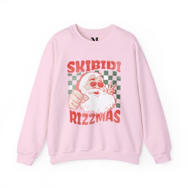 Skibidi Rizzmas Unisex Heavy Blend Crewneck Sweatshirt - Fun Holiday Vibe Sweatshirt - Image 8