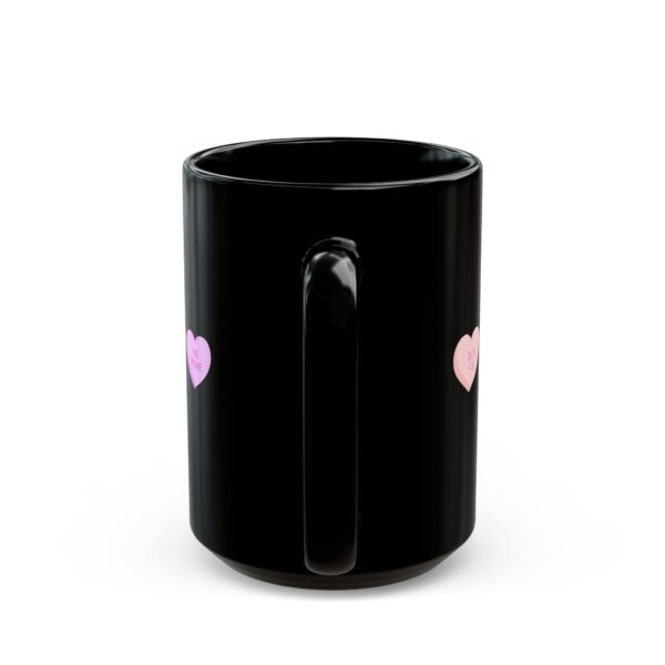 Bee My Valentine Black Mug - Cute Bee & Heart Design for Romantic Gifts - Image 11