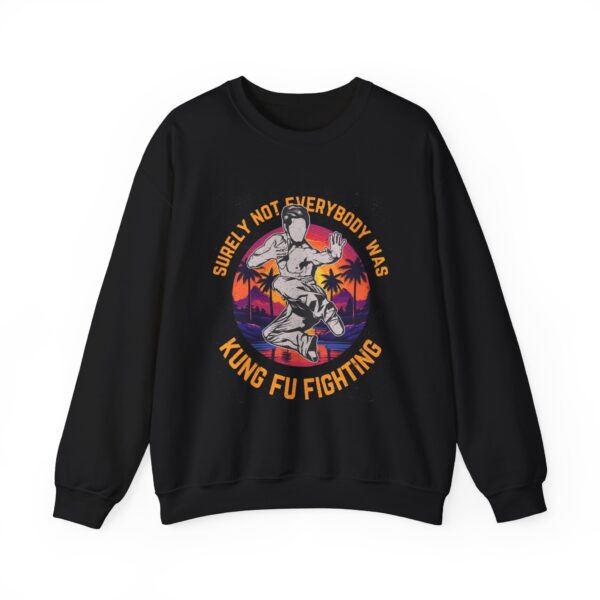 Unisex Kung Fu Fighting Crewneck Sweatshirt - Retro Style, Cozy and Fun