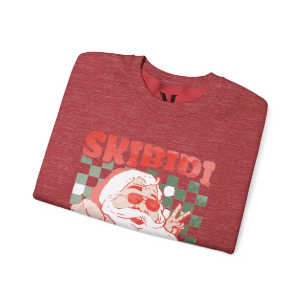 Skibidi Rizzmas Unisex Heavy Blend Crewneck Sweatshirt - Fun Holiday Vibe Sweatshirt - Image 12