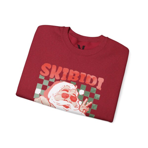 Skibidi Rizzmas Unisex Heavy Blend Crewneck Sweatshirt - Fun Holiday Vibe Sweatshirt - Image 15