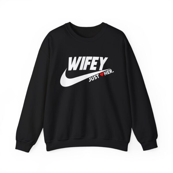 Wifey Just Her Crewneck Sweatshirt - Unisex Heavy Blend™ - Image 5