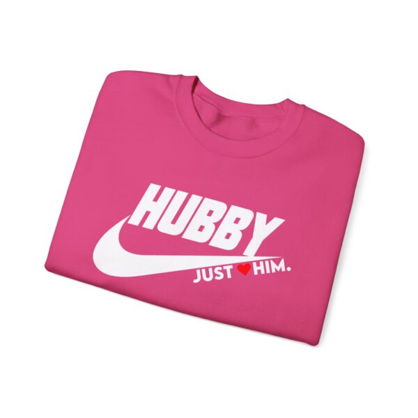 Hubby Crewneck Sweatshirt - Just Him, Unisex Heavy Blend™ - Perfect for Casual Wear and Gifting - Image 11