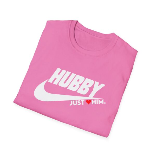 Hubby Just Him Unisex Softstyle T-Shirt – Perfect Gift for Him - Image 12