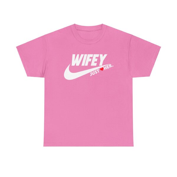 Gilden Wifey Just Her Unisex Heavy Cotton Tee - Perfect for Spouses and Celebrations - Image 9