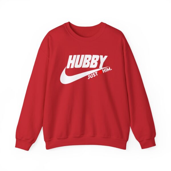 Hubby Crewneck Sweatshirt - Just Him, Unisex Heavy Blend™ - Perfect for Casual Wear and Gifting - Image 13