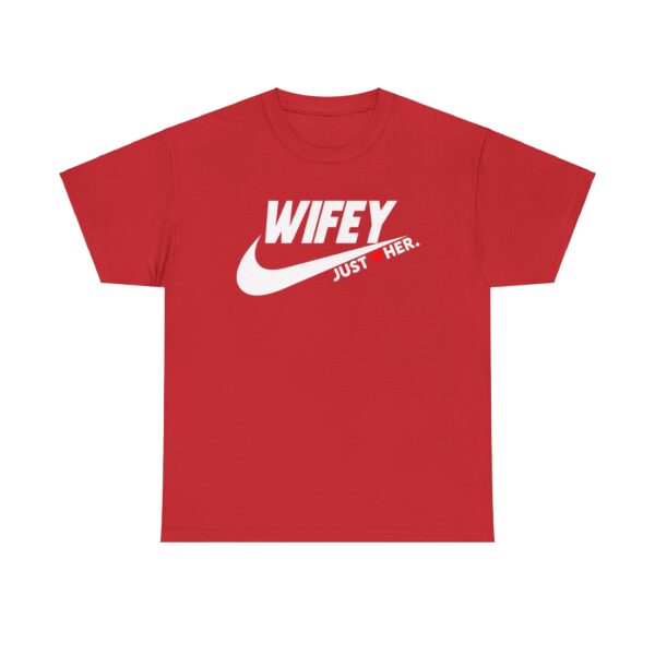 Gilden Wifey Just Her Unisex Heavy Cotton Tee - Perfect for Spouses and Celebrations - Image 13