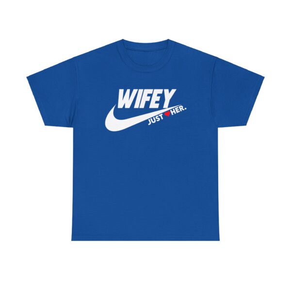 Gilden Wifey Just Her Unisex Heavy Cotton Tee - Perfect for Spouses and Celebrations - Image 5