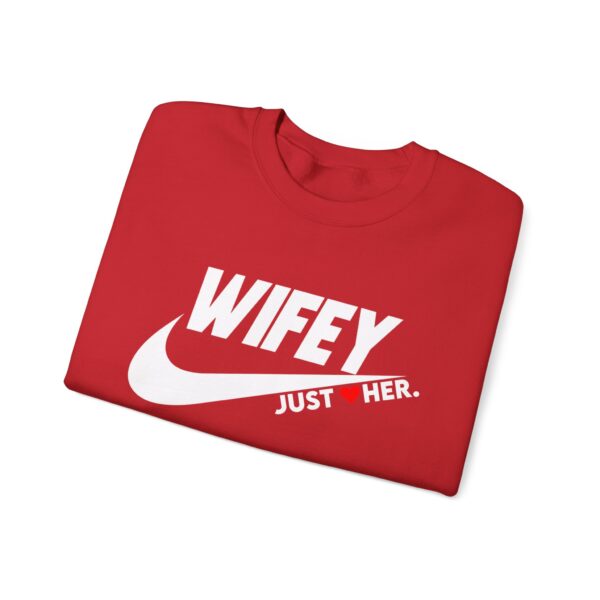 Wifey Just Her Crewneck Sweatshirt - Unisex Heavy Blend™ - Image 15