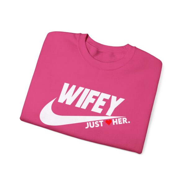 Wifey Just Her Crewneck Sweatshirt - Unisex Heavy Blend™ - Image 3