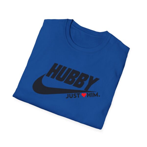 Hubby Just Him Unisex Softstyle T-Shirt - Perfect Gift for Spouses - Image 8