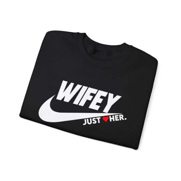 Wifey Just Her Crewneck Sweatshirt - Unisex Heavy Blend™ - Image 7