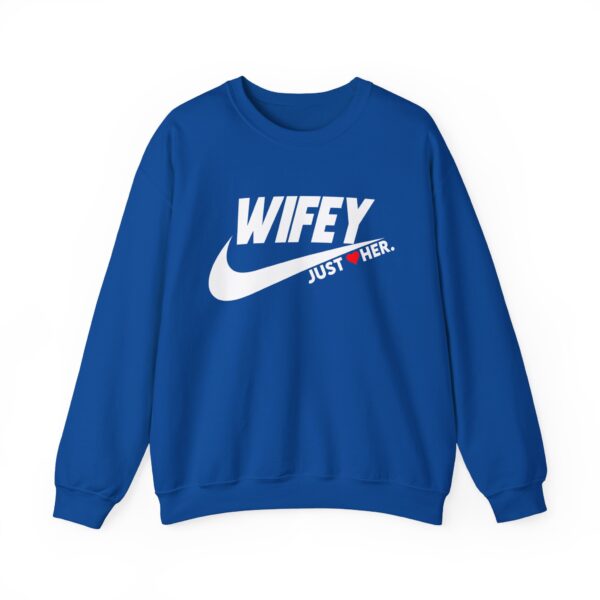 Wifey Just Her Crewneck Sweatshirt - Unisex Heavy Blend™ - Image 9