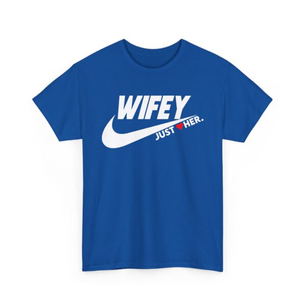 Gilden Wifey Just Her Unisex Heavy Cotton Tee - Perfect for Spouses and Celebrations - Image 7