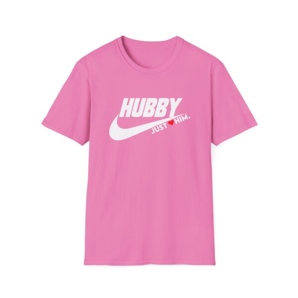 Hubby Just Him Unisex Softstyle T-Shirt – Perfect Gift for Him - Image 9