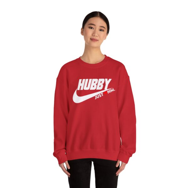 Hubby Crewneck Sweatshirt - Just Him, Unisex Heavy Blend™ - Perfect for Casual Wear and Gifting - Image 16