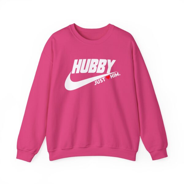 Hubby Crewneck Sweatshirt - Just Him, Unisex Heavy Blend™ - Perfect for Casual Wear and Gifting - Image 9